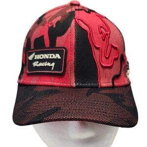 Vintage Honda Racing Hat AMA Pro Racing Mesh Logo Trucker Hat DFY Sports Red Blk